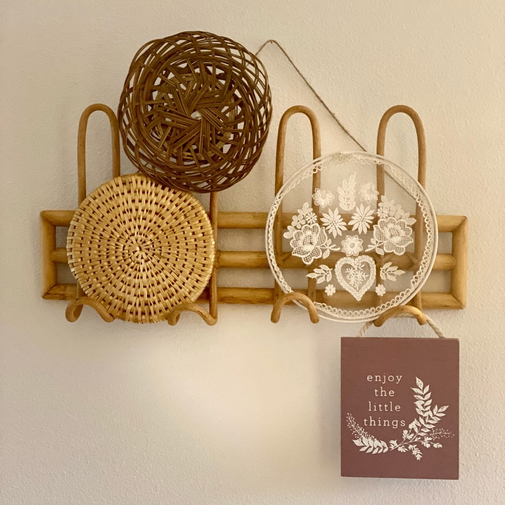 Wick Basket Wall Decor Set